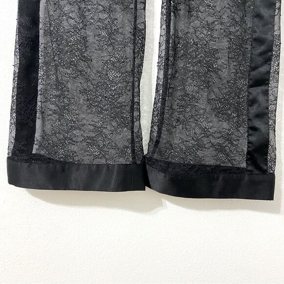 Victoria's Secret M Pants Black Lace Mesh Lightweight Layering Fairycore Grunge - Picture 8 of 10